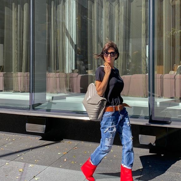 Givenchy Red Ankle Boots - Picture 2 of 10